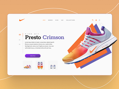 Local Nike Store Landing Page Design design ui website design