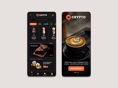 Crypto Coffee☕ app design figma graphic design illustration ui ux