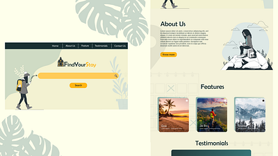Find Your Stay - landing page! collaboration design findyourstay landingpage ui uiux ux visual design webdesign