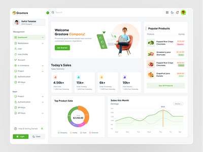 E-Commerce Dashboard admin admin dashboard dashborad design e commerce e shop ecommerce ecommerce store furniture grocery online online shop online shopping product dashboard product design sales seller store ui ux web website design