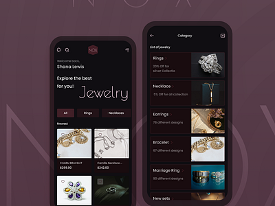 Jewelry application design application design jewellery jewelry application mobile application ui uiux ux ux design