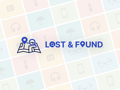 LOGO Design for lost and found branding graphic design logo typography vector