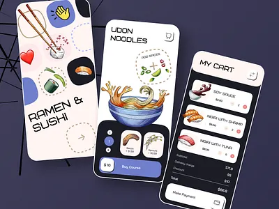 Food delivery - Mobile app app app design delivery app food food app food delivery food delivery app food service mobile app mobile app design mobile design mobile ui