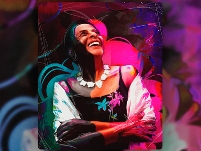Homenaje a la mujer Afroperuana - Susana Baca afroperuvian composit composition design digitalart mattepaiting poster art