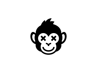 Mad Monkey Logo animal animal logo ape ape logo branding cute design entertainment face head illustration jungle kong logo logodesign mad minimalist logo monkey monkey logo ui