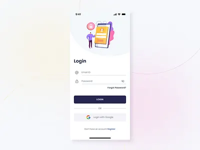 Custom Login Design For App branding create account design email email id forgot password google google login graphic design illustration landing page login login design login form login page password register sign up ui ux