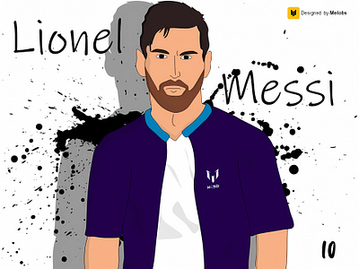 Lionel Messi animation branding cartoon design football goat graphic design icon illustration messi vector worldcup