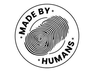 Made by Humans, Made by AI branding logo made by humans