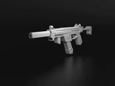 R-99 from Apex 3d animation apex game gun r 99