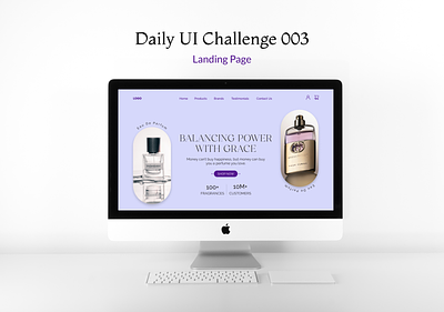 Daily UI Challenge 003- Landing Page daily ui daily ui challenge daily ui challenge 003 desktop view landing page ui ui design user experience user interface user interface design ux design web design web landing page website design website landing page