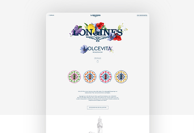 Longines Landing page - Case study design flowers plate spain web development