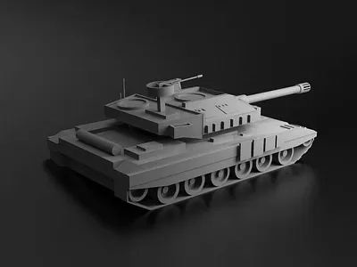 low poly T-90 3d 3d animation animation design game