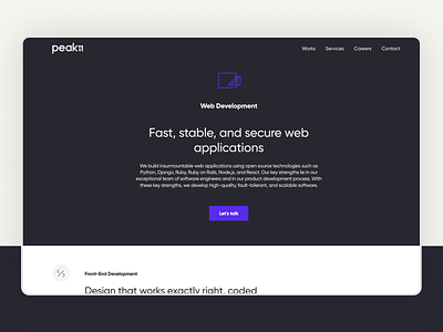 Web Development Services | Peak11 design peak productdesign ui ux webdesign website