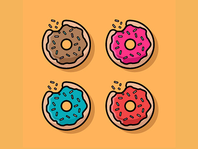 You Donut! adobe adobe illustrator art board design donuts flat illustration illustrator art minimal vector