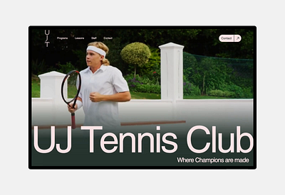 UJ Tennis Club Website branding design graphic design illustration logo sports tennis tennis club ui ux web design web development webflow