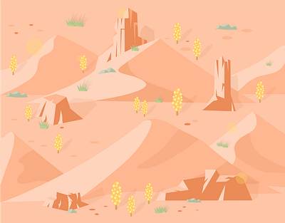 Desert Background background brown desert desertillustration digital illustration illustration illustration art illustrator