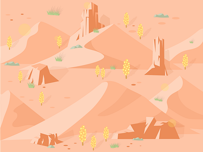 Desert Background background brown desert desertillustration digital illustration illustration illustration art illustrator