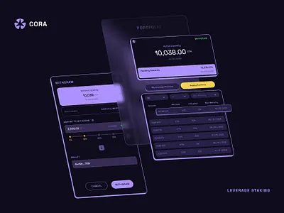 Web3 App app branding crypto cryptoapp defi fintech identity leverage modal staking swap web web3 widget