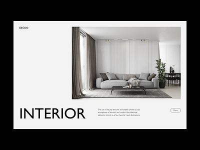 Interior Website clean creative funiture interior minimal sofa ui ux web design web3 wood