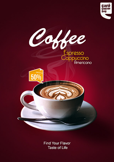 Cafe Coffee Day branding graphic design typography