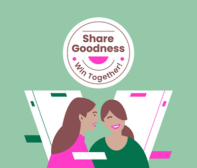 Share Goodness branding design flat graphic design illustration vector