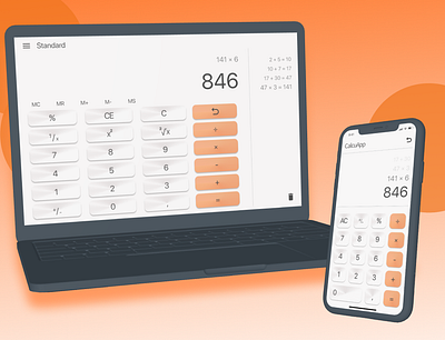 Daily UI, Day 004: Calculator app branding calculator dailyui design logo ui ux
