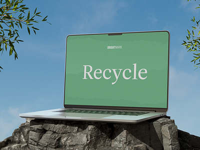 3D Mockup for the Recycling Company🔊 environmental industrial landing page metal recycle waste recycling