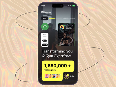 Fitness+ | Mobile Animation ai animation app application card cardio enroll fitness gym health heart minimal mobile motion progress software ui ux video workout