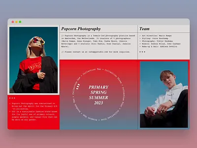 Concept for Photography Collective branding digital design interaction design ui ui design ux ux design web design