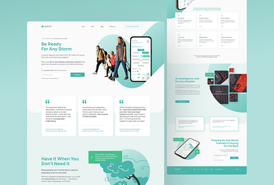 Perci - website design app clean design disasters first aid health interface ui website