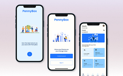 PennyBox, student saving app andriod app campus ios savings student ui ux