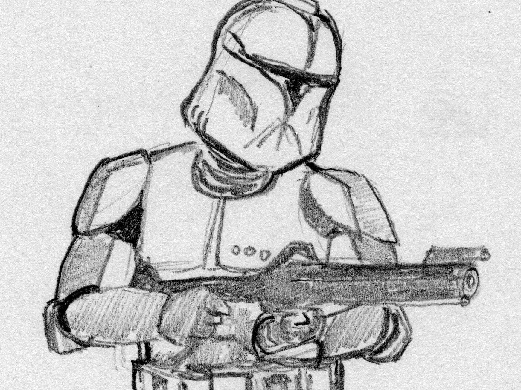 star wars clone troopers drawings