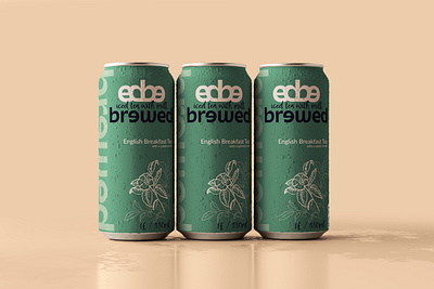 BREWED - iced tea with milk branding design graphic design logo