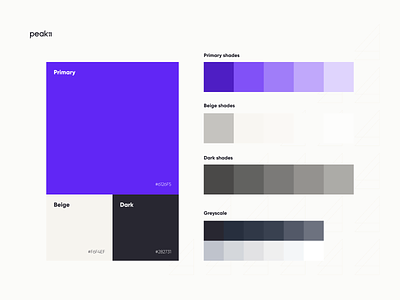 Color palette | Peak11 branding color palette colors design design system graphic design productdesign shades ui ux webdesign