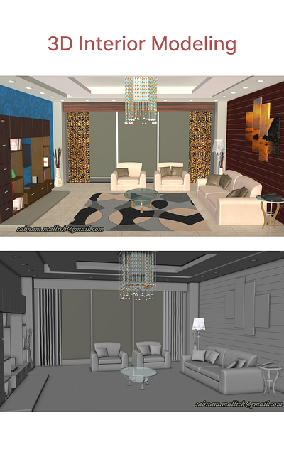 3D Interior Design 3d animation vfx