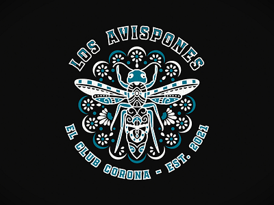 Los Avispones avispones charlotte club crown graphic heritage hispanic hornets tshirt