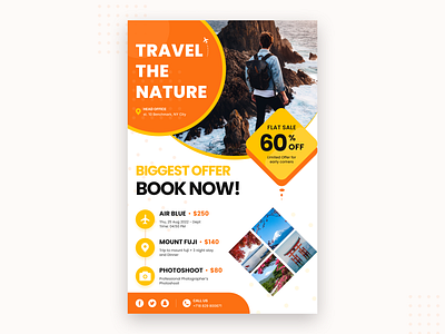 Travel, Sales - Flyer broucher design flyer illustration travel