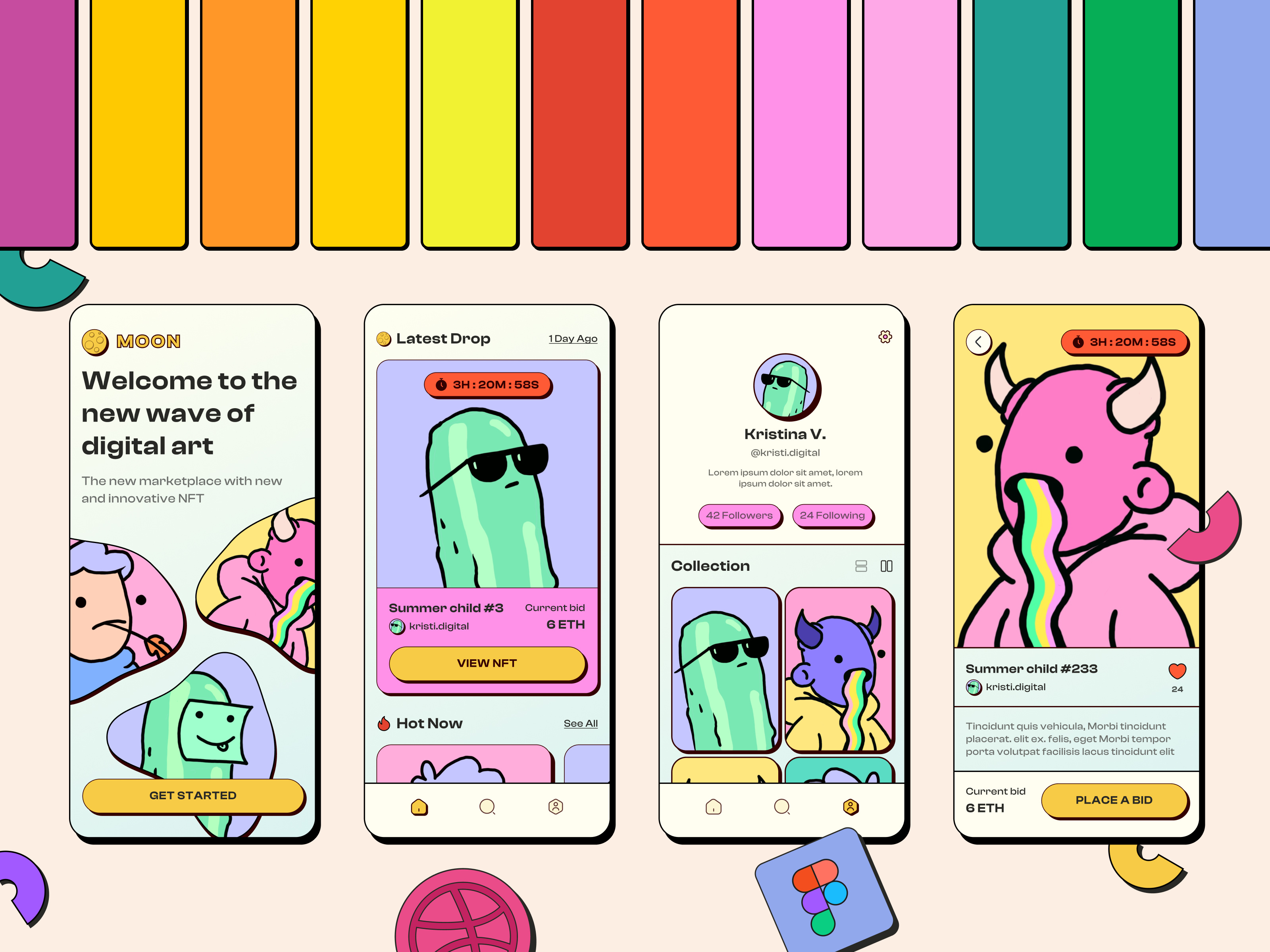 Neobrutalism style, Neo brutalism trend, Portfolio Website, Product Designer, Design Mentor