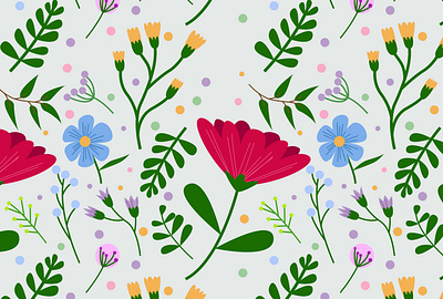 seamless pattern flowers and leaves flower illustration nature pattern ramadan pattern seamless pattern textile pattern