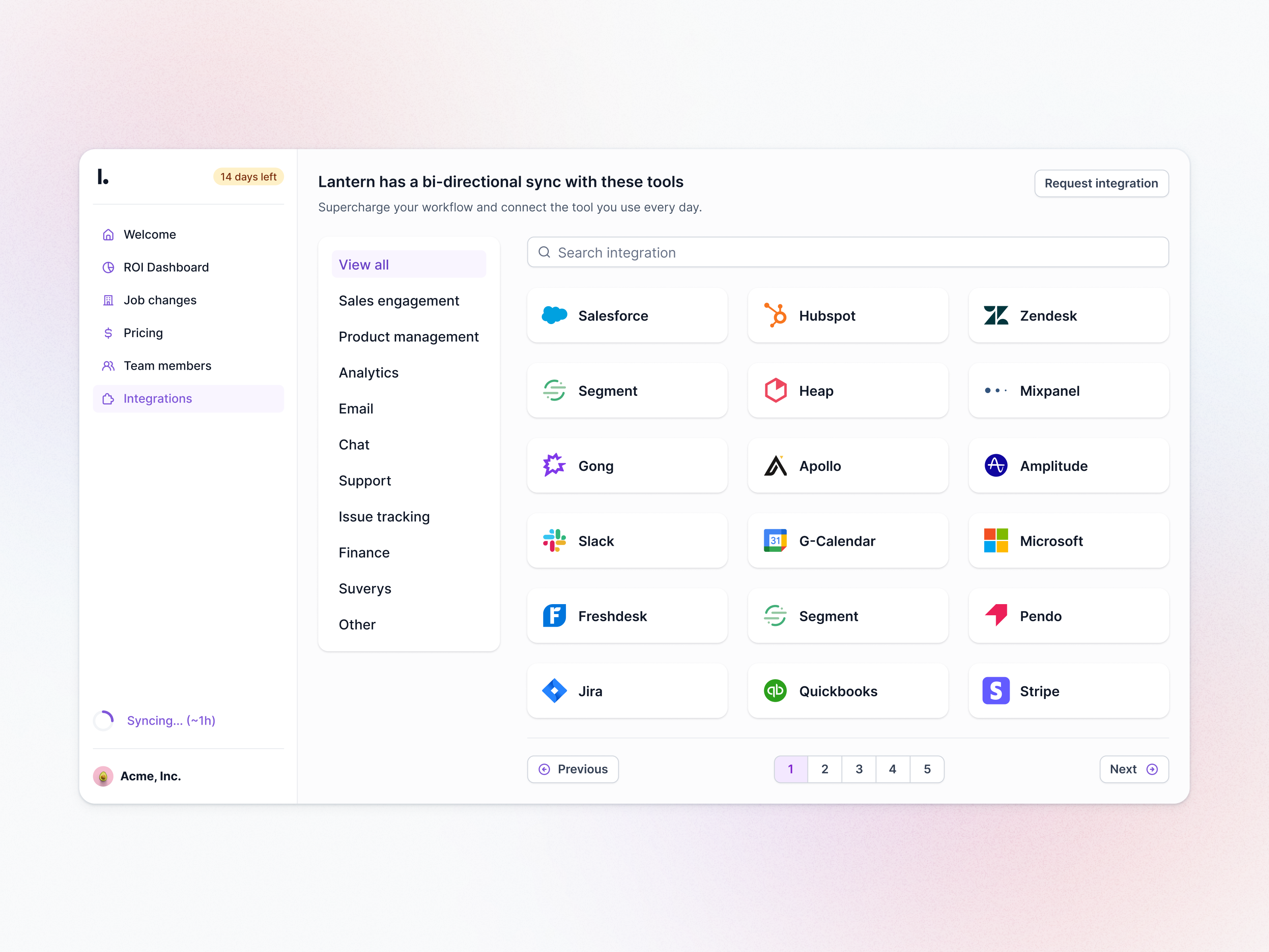 Integrations apollo app integration available connect crm directory gong hubspot integration integrations library lusha outreach saas sales sales engagement salesforce salesloft search zoominfo