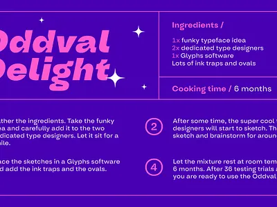 Oddval Delight – A delicious Font Family design font graphic design letter type typedesign typography