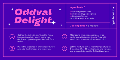 Oddval Delight – A delicious Font Family design font graphic design letter type typedesign typography