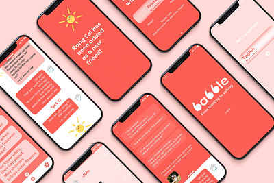 babble app branding graphic design ui ux