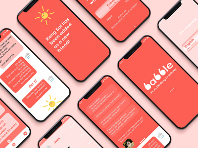 babble app branding graphic design ui ux