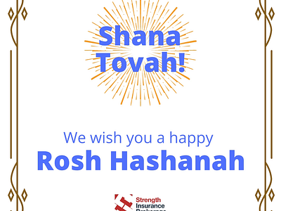 Rosh Hashanah Social Media Content design graphic design