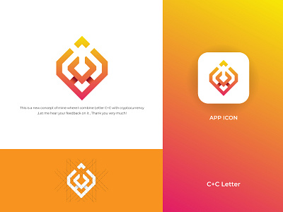 Letter C+C Logo brand logo logo mark cc logo graphic design logo logo design mriajul new brand logo new logo new mark
