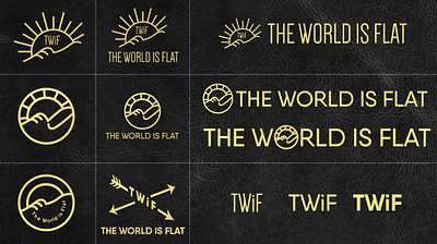 The World is Flat Logo Designs adobe illustrator branding design graphic design logo logo design shoes typography vector