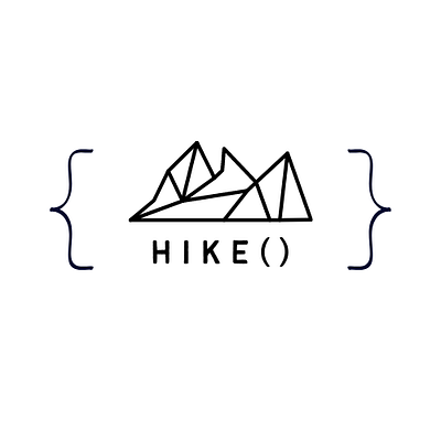 Hiking App Logo graphic design logo