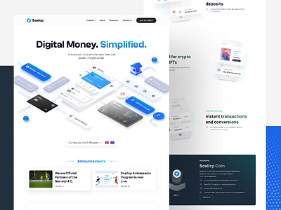 Scallop - Web 3 Platform 3d 3d ui app design banner ad banner design branding creative web 3 digital banking graphic design scallop ui web 3 web ui website design