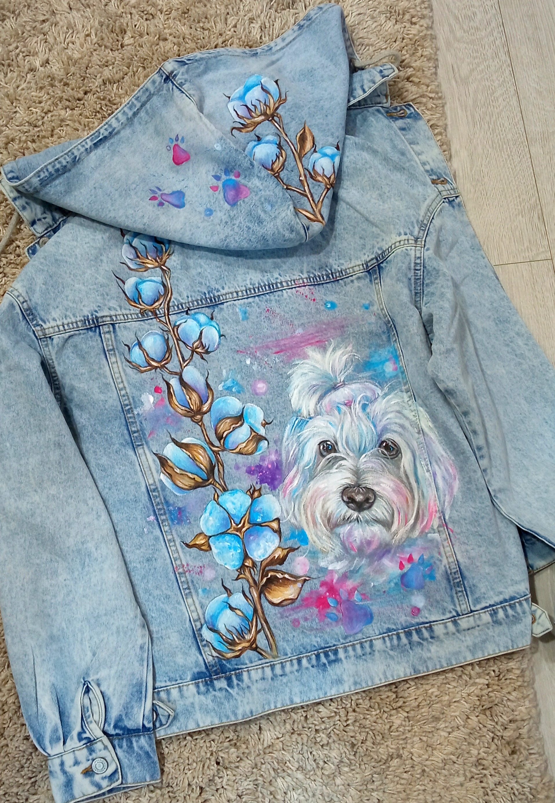 George | Jackets & Coats | New Custom Hand Painted Darling In The Franxx  Anime Denim Jacket Mens Medium | Poshmark